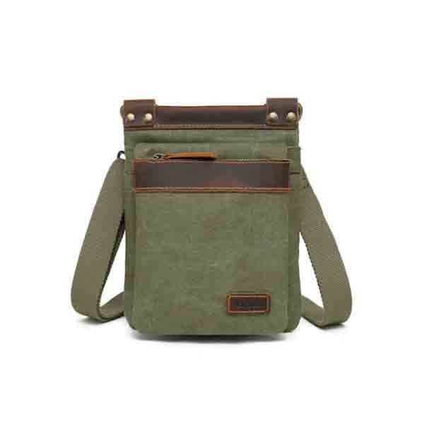 Canvas bag by Davan featuring a water repellent small shoulder bag