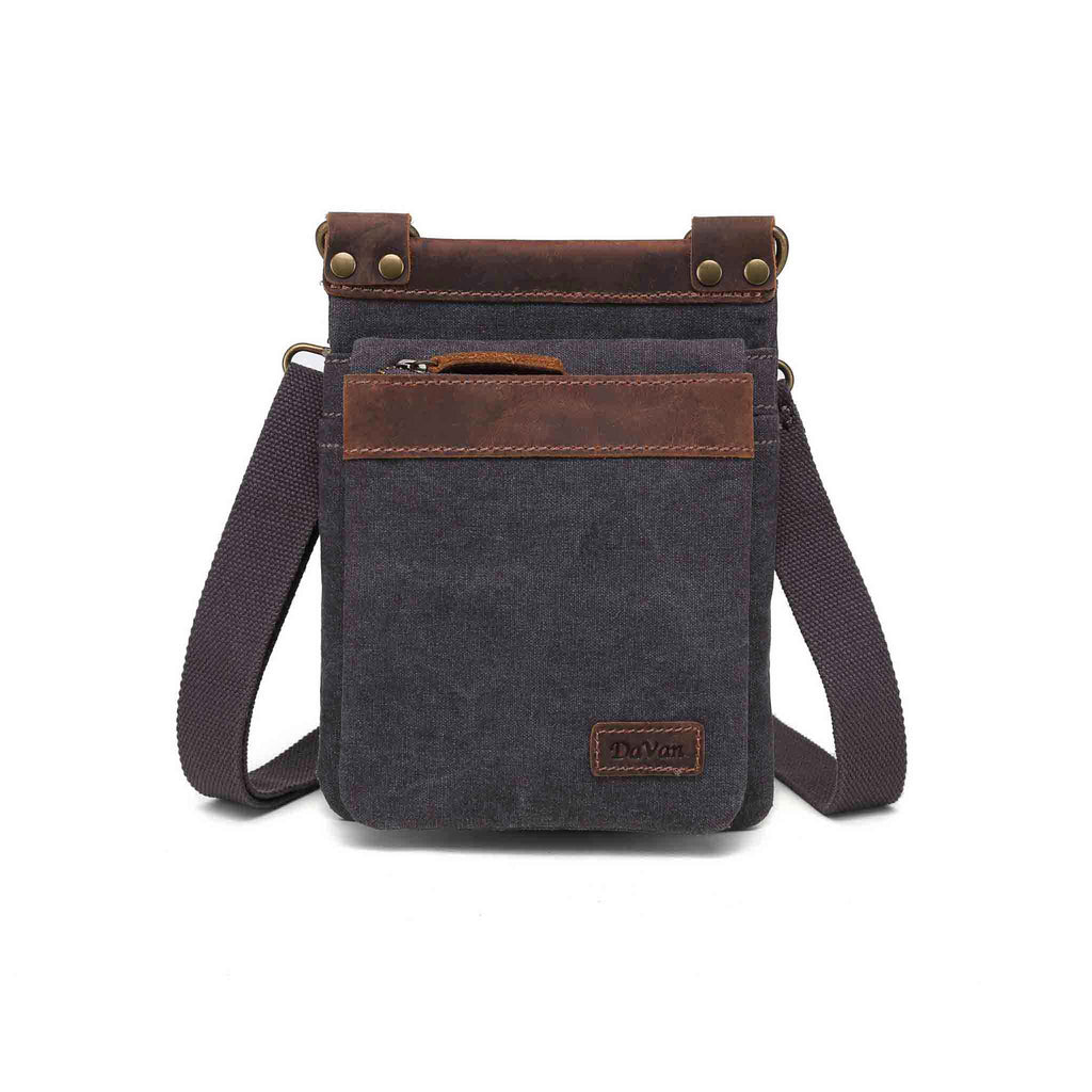 Canvas bag by Davan featuring a water repellent small shoulder bag