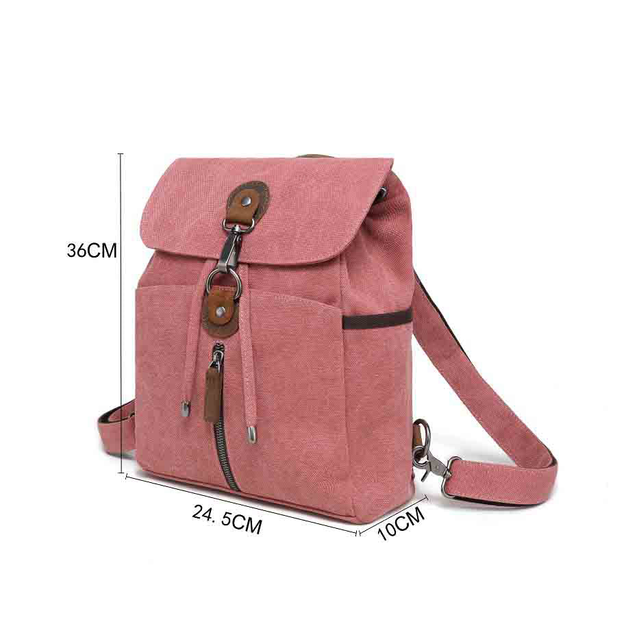 Canvas bag by Davan featuring a water repellent multi functional backpack and shoulder bag