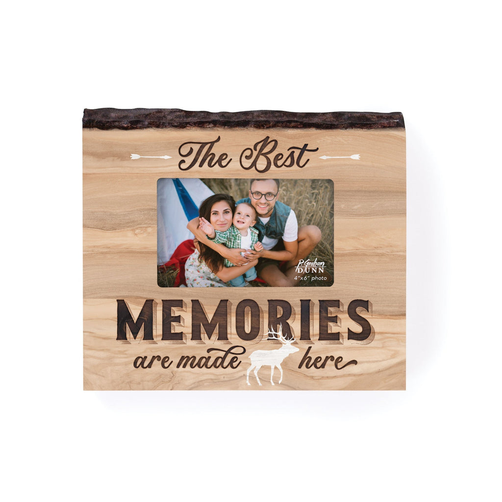 Capture the time well spent with family and friends in this unique wood burnt lake themed frame. A perfect decor piece for your cabin or even a great gift for one missing the beautiful Lake of the Woods. 10"W x 9"H x 0.75"D