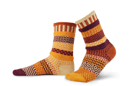 Pumpkin Pie Toasty Warm Solmate Socks With Beautiful Iconic Design 