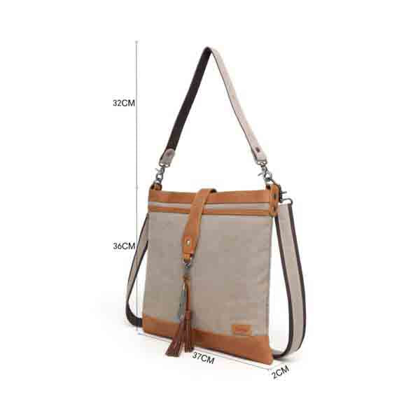 Canvas bag by Davan featuring a water repellent shoulder bag