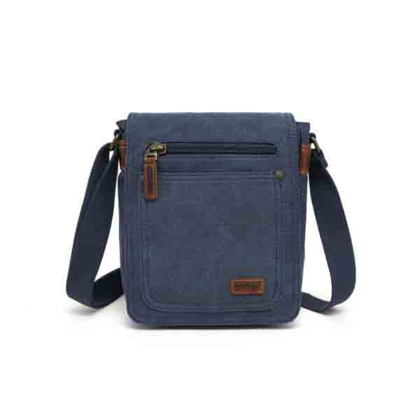 Canvas bag by Davan featuring a water repellent lightweight seven zippered pocket bag