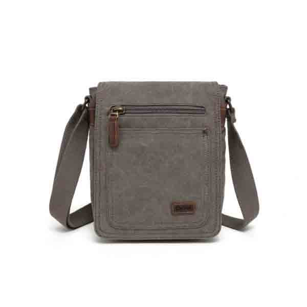 Canvas bag by Davan featuring a water repellent lightweight seven zippered pocket bag