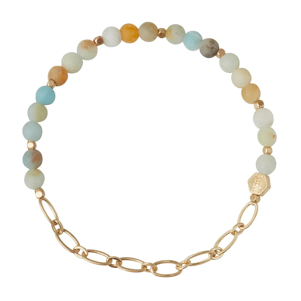 Scout jewelry featuring a bracelet with small beads