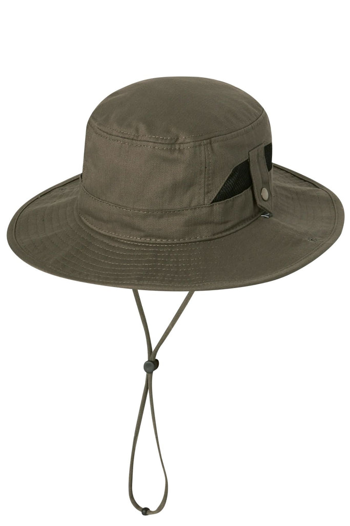 Kooringal mens summer sun hat with airflow pockets and adjustable and detachable chin strap