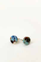 Caracol jewelry featuring a pair of multi coloured stud earrings