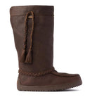 Ladies tall leather cocoa Manitobah Mukluk tamarack boot. 