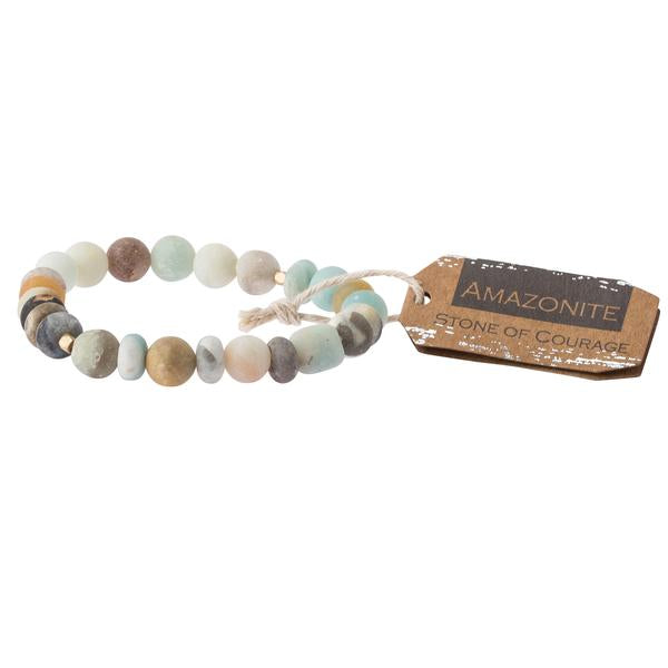 Scout jewelry featuring an elastic bracelet with beads