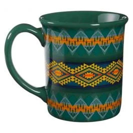 individual 18oz sturdy ceramic Pendleton mug with unique design by Pendleton.