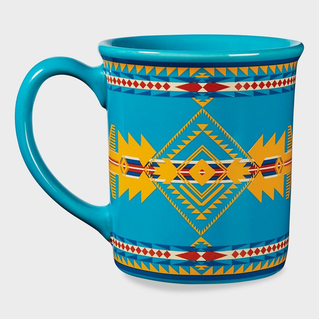 individual 18oz sturdy ceramic Pendleton mug with unique design by Pendleton.