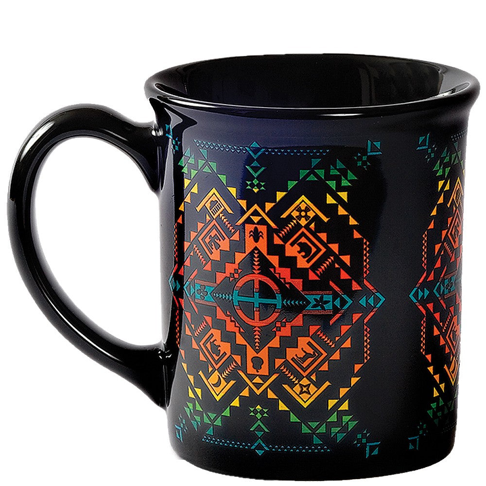 individual 18oz sturdy ceramic Pendleton mug with unique design by Pendleton.